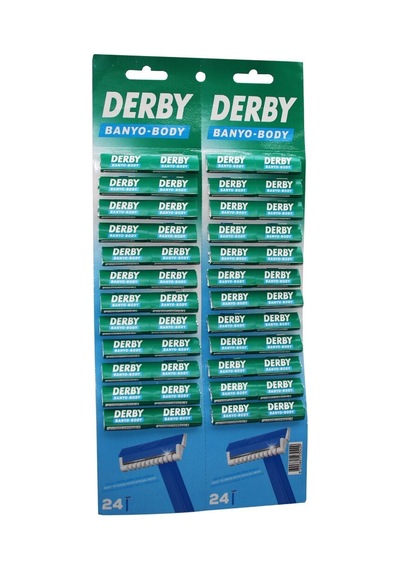 Derby Body Kartelalı Saplı Jilet 48 Adet Banyo