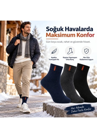 Bezos Erkek Çorap 12'li Dikişsiz Havlu Çorap Orta Konç, Sıcak Tutan, Yumuşak Ve Dayanıklı Dlra Çok Renkli Bezos Erkek Çorap 12'li Dikişsiz Havlu Çorap Orta Konç, Sıcak Tutan, Yumuşak Ve Dayanıklı Dlra Çok Renkli