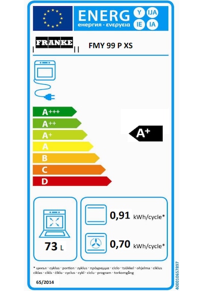 Franke FMY 99 P XS Ankastre Fırın Siyah Inox Çerçeve