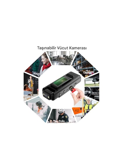 Qasul Mini Kamera Hd 1080p Taşınabilir Dijital Video Aksiyon Kamera