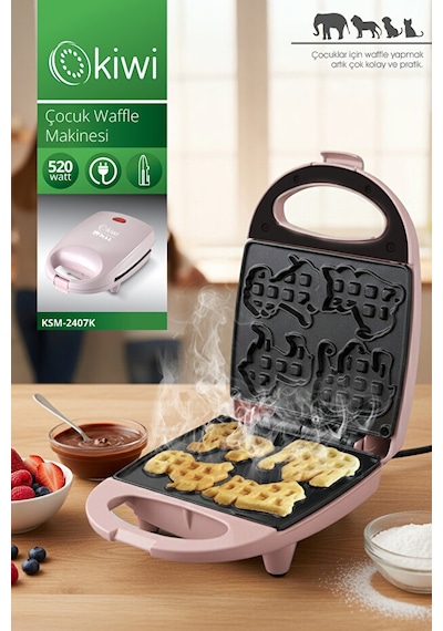 Kiwi KSM-2407K Çocuk Waffle Makinesi