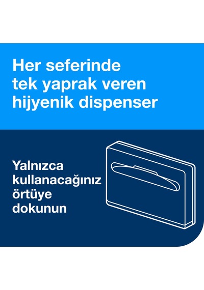 Tork 344088 Klozet Kapağı Örtüsü Dispanseri Siyah Siyah