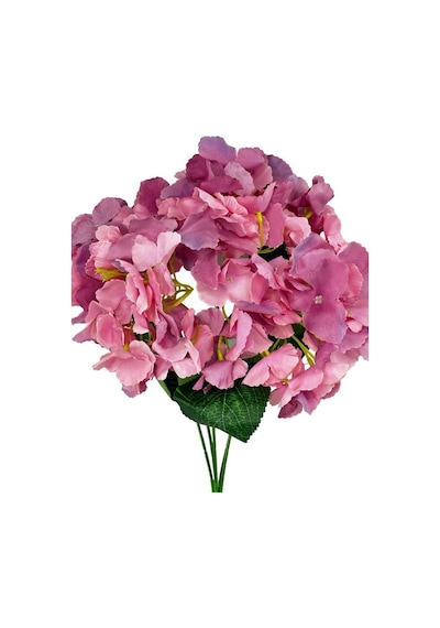 Yapay Çiçek Ortanca Çiçeği Demeti 43 Cm Pembelila
