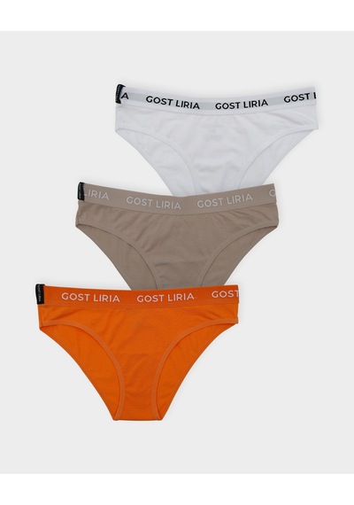 Gost Liria Soft Trio Kadın Slip 3 Lü Paket - Çok Renkli Çok Renkli