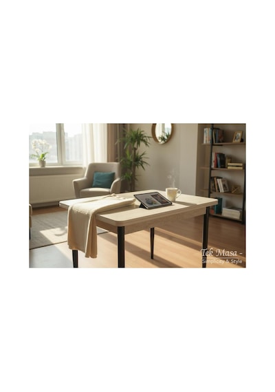 Tool Aksesuar T-6014 Traverten 70x120 Mdf Teddy Krem Sandalye 4 Kişik Mutfak Masası Takımı Tool Aksesuar T-6014 Traverten 70x120 Mdf Teddy Krem Sandalye 4 Kişik Mutfak Masası Takımı