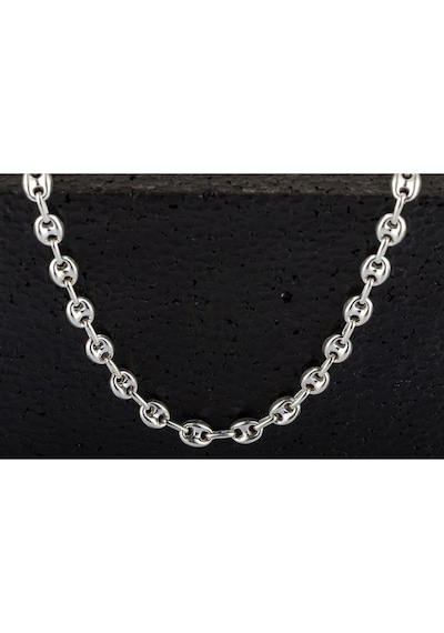 925 Ayar Gümüş Unisex Gemici Kahve Çekirdeği Model Zincir Kolye 6 Mm