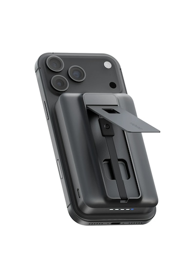 Energea Magpac Pro 35s 10.000 Mah 35w Type-c Dahili Kablolu 15w Qi2 Telefon Saat Magsafe Powerbank Siyah