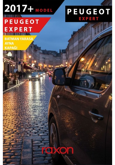 Peugeot Expert 2017+ Batman & Yarasa Ayna Kapağı Parlak Piano Black Sport
