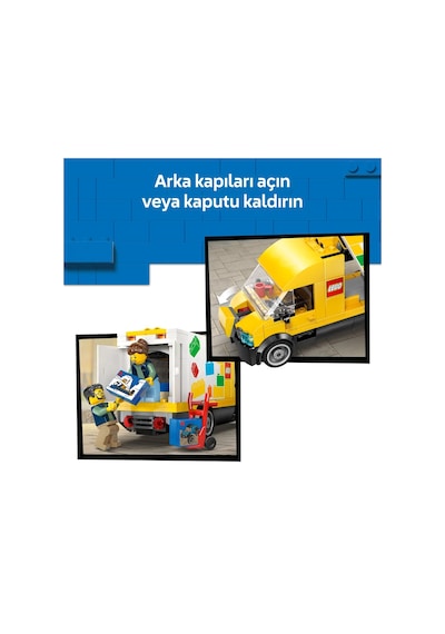LEGO® City: LEGO Kamyonet 60500 - 6 Yaş ve Üzeri Çocuklar için 2 Minifigür İçeren Yaratıcı Oyuncak Yapım Seti (276 Parça)