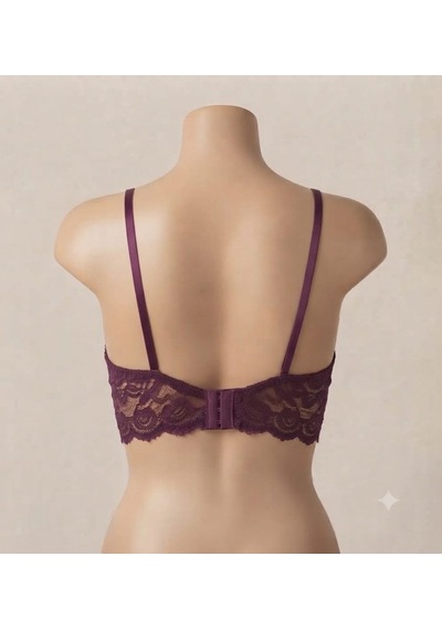 Ecem Yıldız Dolgulu Bralet Sütyen Mor