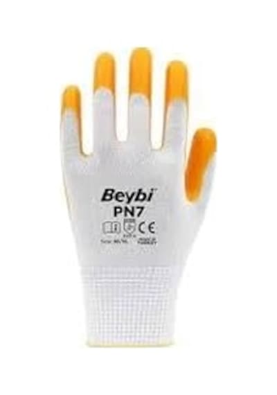 Yapı Beybi Pn7 Polyester Örme Nitril Eldiven 10 Beden 5 Çift