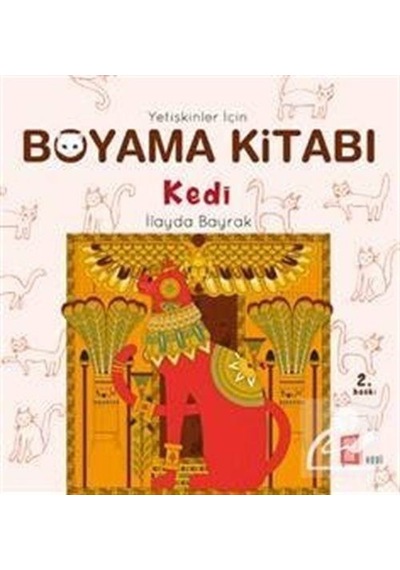 Yetişkinler için Boyama Kitabı - Kedi - İlayda Bayrak