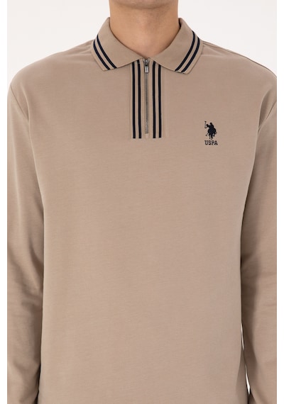 U.s. Polo Assn. Erkek Koyu Bej Sweatshirt 50308927-vr088 Koyu Bej