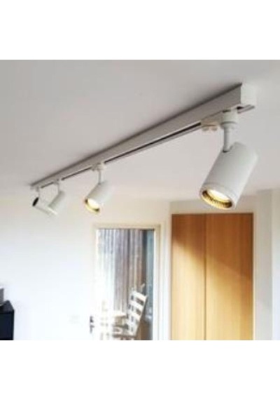 30w Cob Led Ray Spot Sarı Işık 3000k Beyaz Kasa 3 Adet Çok Renkli