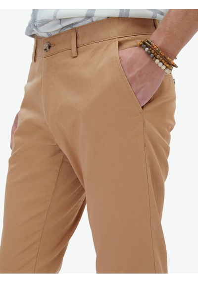 Kip Deve Tüyü Dokuma Regular Fit Casual Pamuk Karışımlı Pantolon Devetüyü