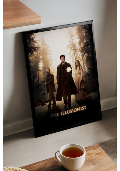 The Illusionist Siyah Ahşap Çerçeveli Poster, Dekoratif Film Duvar Tablosu