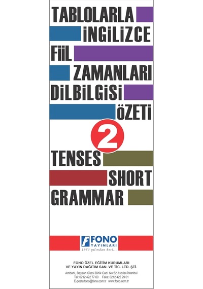 Tablolarla İngilizce Fiil Zamanları Dilbilgisi Özeti 2