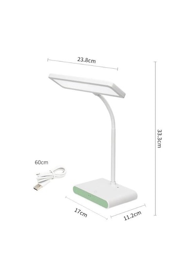 Wellhise Weidasi Masa Lambası Type-c Kablolu Ve Şarjlı Ledli Masa Lambası Wd-6047 Beyaz