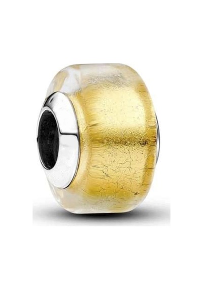 Nur Silver Altın Mini Murano Charm Nur-cm00456 Gümüş