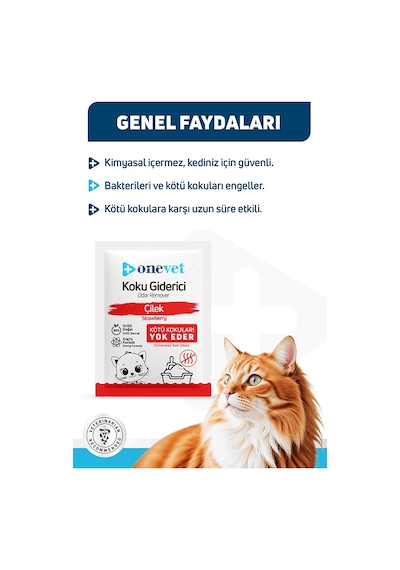 Onevet Kedi Kumu Koku Giderici Çilekli 15 Adet 25 Gr