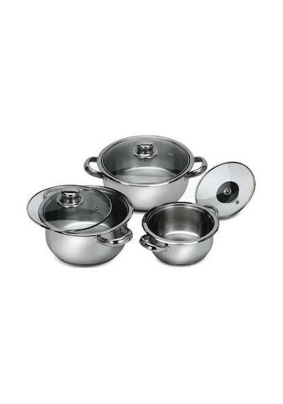 Gülsan 6 Parça Çakır Güveç Set Cam Kapaklı