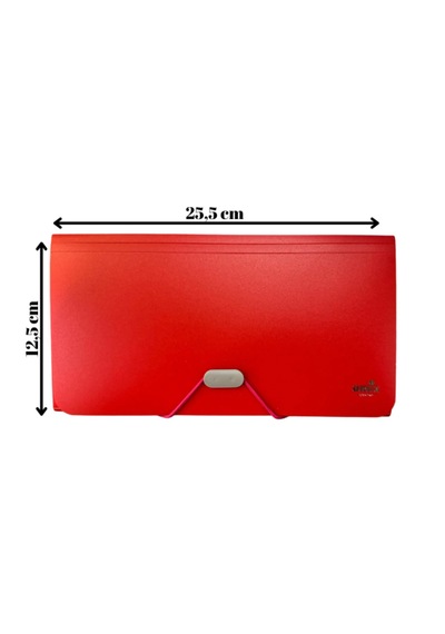13 Bölmeli Lastikli Portföy Dosya 12,5cmx25,5cm