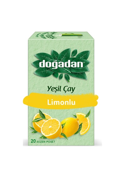 Doğadan Yeşil Çay Limonlu 20'li 34 G - 8 Adet Tarı