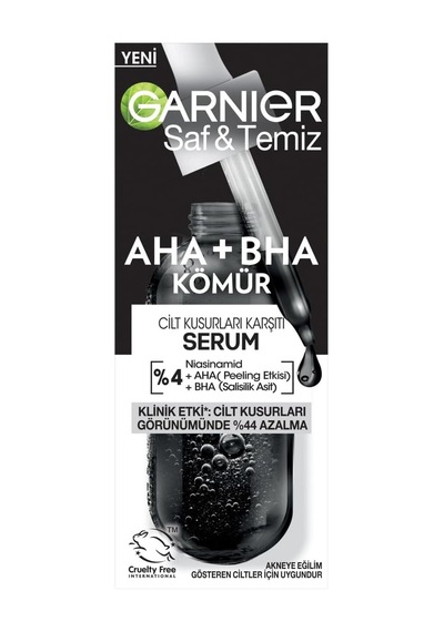 Aha+bha Cilt Kusurları Karşıtı Siyah Serum %4 30ml