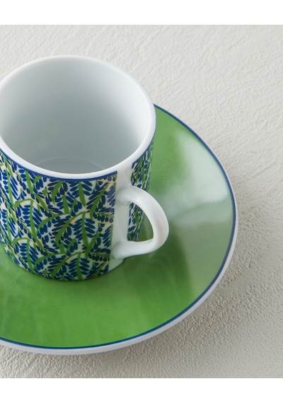 English Home Mira Porselen 4 Parça 2 Kişilik Kahve Fincan Takımı 80 Ml Yeşil Yeşil