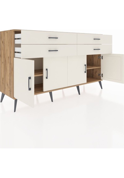 Hyperion Konsol 2 Raflı 4 Çekmeceli 8 Kapaklı 176x44x99 Çam-aytaş Çam-aytaşı Hyperion Konsol 2 Raflı 4 Çekmeceli 8 Kapaklı 176x44x99 Çam-aytaş Çam-aytaşı