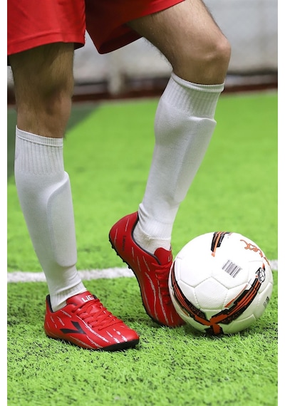 Lig Latmos Pu Halısaha Erkek Futbol Spor Ayakkabı Kırmızı