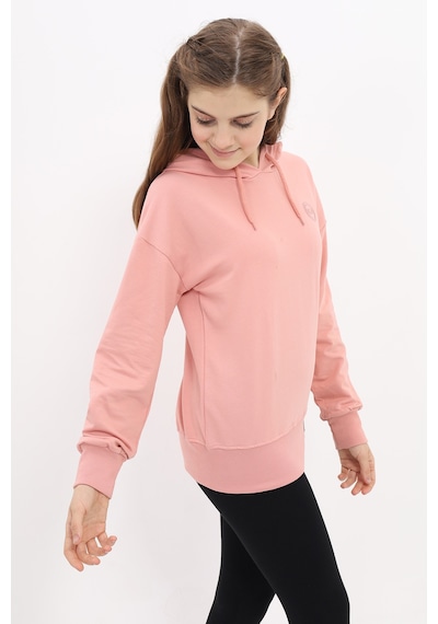 Toontoy Kız Çocuk Nakışlı Sweatshirt Koyu Pudra