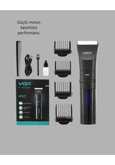 Ergonomik Suya Dayanıklı Tıraş Makinesi 1500 Mah Batarya