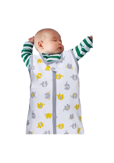 Sitilin Bebek Uyku Tulumu İç Ve Diş Kumaş %100 Doğal Pamuk Çift Kat Özel Kumaş Unisex 1 Tog Stl6428 Ekru