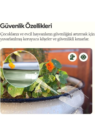 Yükseltilmiş Bahçe Yatağı Seti Metal 195x60x43cm Modüler Sebze Yatağı 6 Farklı Kurulum Bej