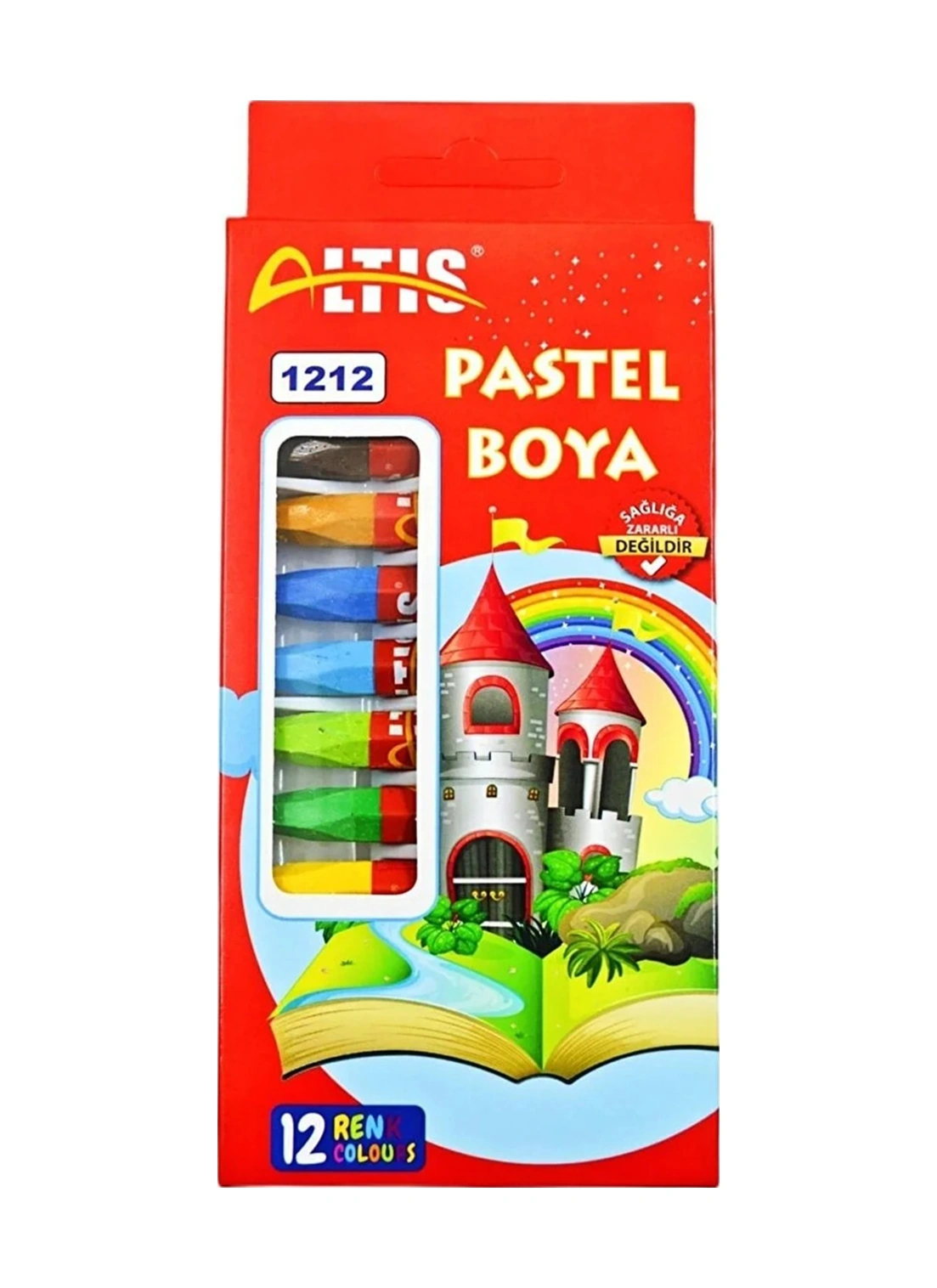 12 Renk Pastel Boya Kod:1212 Karışık