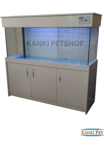 Kanki Pet 150 CM Mobilyalı Sumplı Lüks Akvaryum Kumandalı Led