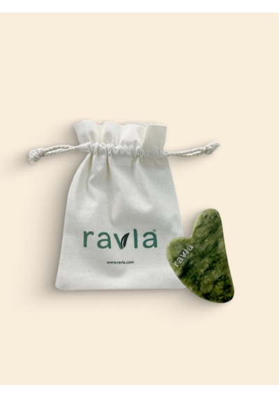 Ravla Yeşim Gua Sha Yüz Masaj Taşı