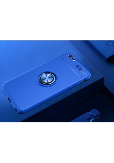 Apple Uyumlu iPhone 6 Plus Kılıf Zore Ravel Silikon Kapak Mavi