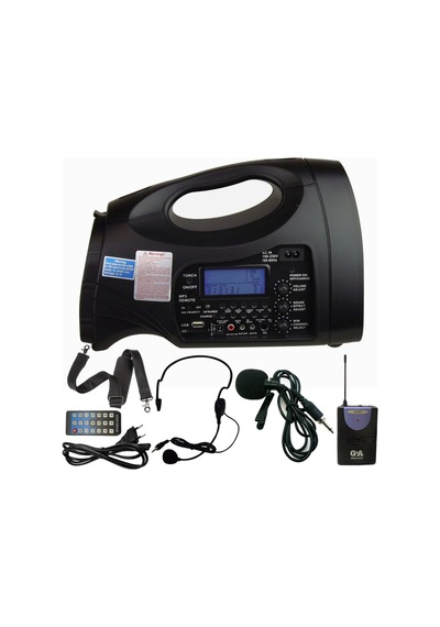 Ga-610y Taşınabilir Seyyar Anfi Sistemi 70 Watt Yaka + Başlık