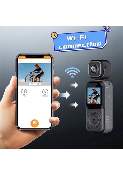 4k Mini Wifi Aksiyon Kamerası Taşınabilir Video Kaydedici 1,56' Ekranlı