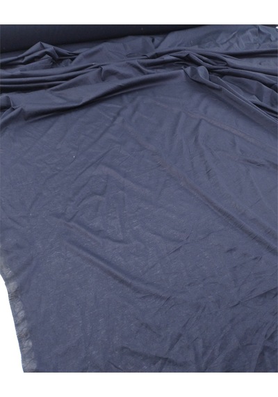 Koyu Lacivert Renkte Viskonlu İnce Hafif Parlaklığı Olan Muhteşem Süprem Penye Elbise Bluz Tshirt Kumaş Tişörtlük & Elbiselik En: 150cm-12404