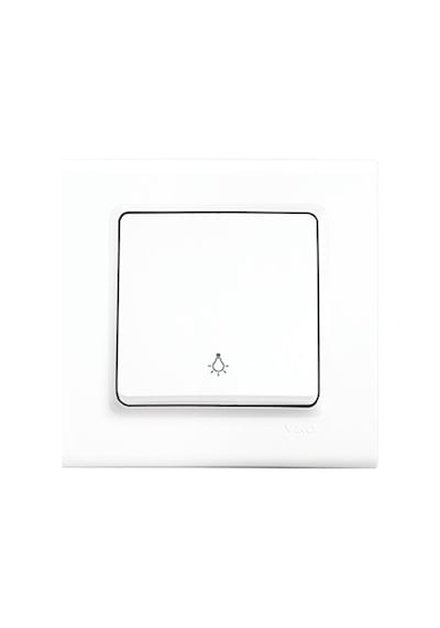 Viko Linnera S Light Tekli Anahtar Beyaz Çerçeveli- 12'li Paket