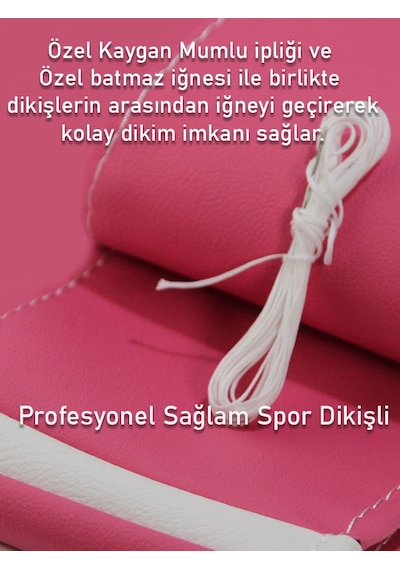 Mercedes E Pembe İçin Uyumlu Özel Süper Deri Beyaz Yüzüklü Dikişli Direksiyon Kılıfı