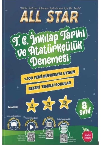 8. Sınıf T. C. İnkılap Tarihi ve Atatürkçülük  All Star Branş Deneme -  Newton Yayınları