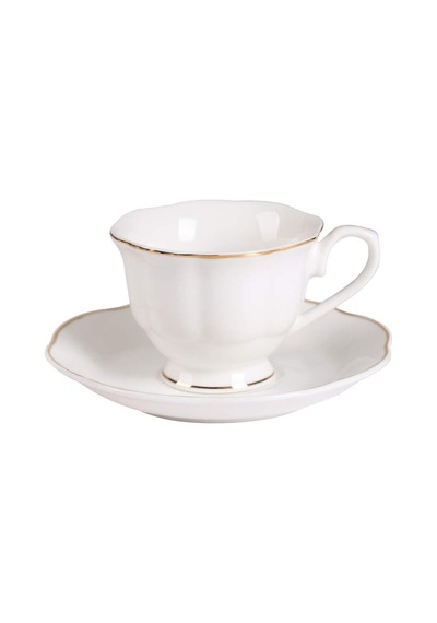 Yeni Bone China Modern Zarif Tasarım Espresso Kahve Fincanları Ve Tabakları Seti 6'li 80 Ml 3 Oz Küçük Beyaz Mini Bardak Seti Altın Kenar Saplı Çok Renkli