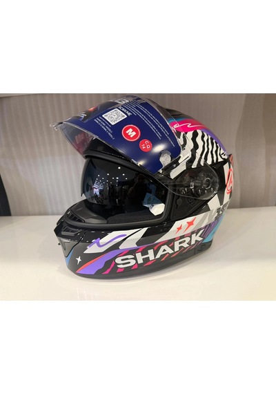 Kask Shark Skwal İ3 Speed-fancy Black White Blue Siyah/mavi/beyaz