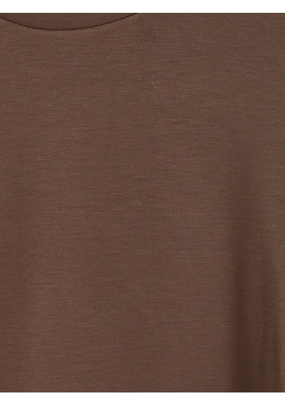 Lcw Everyday Kahverengi Şeritli Soft Touch Kadın Sweatshirt