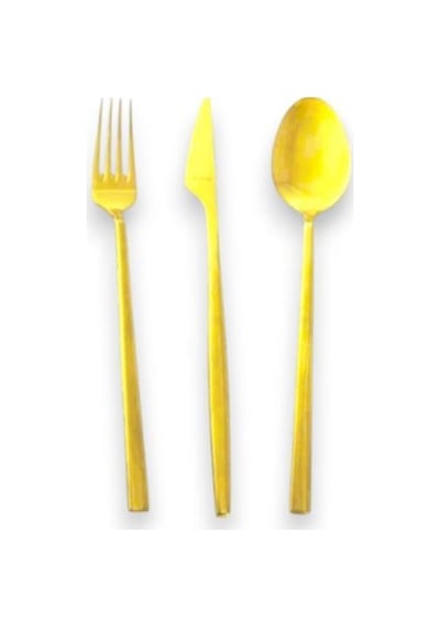 Aryıldız Trendy Prestige 84 Parça Pvd Gold Çatal Kaşık Bıçak Takımı Altın
