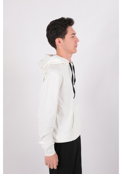 Five Pocket Fp24b2099 Erkek Kapüşonlu Sweatshirt Off White